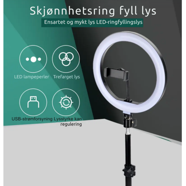 professional led ring light adjustable