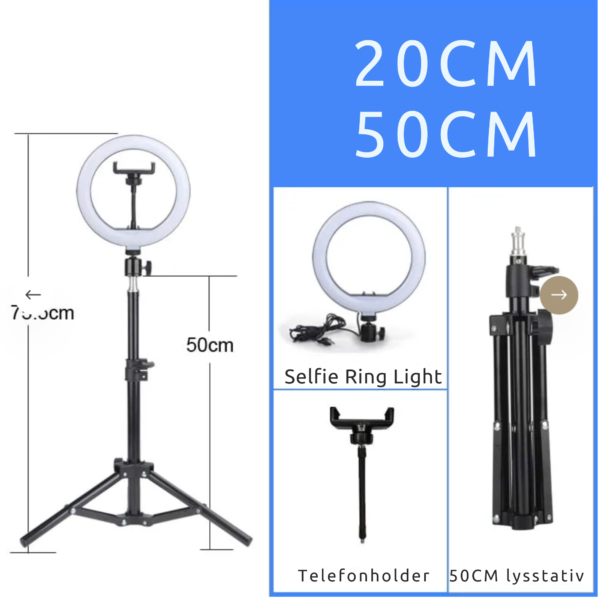 professional led ring light dimmable