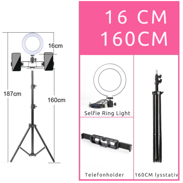 professional led ring light tripod