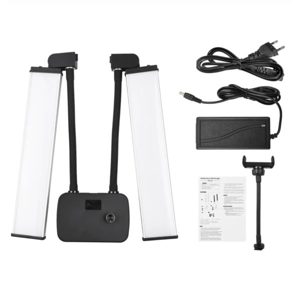 Utstyr med bicolor ringlys for produktfotografering