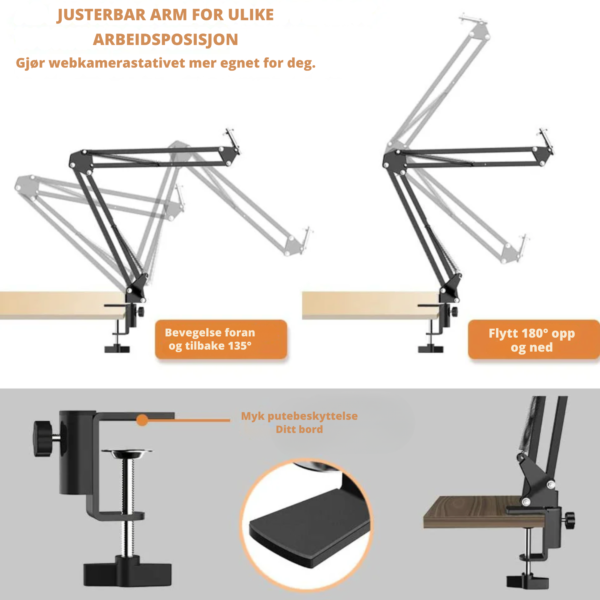 Desktop Ring Light Til Skrivebord