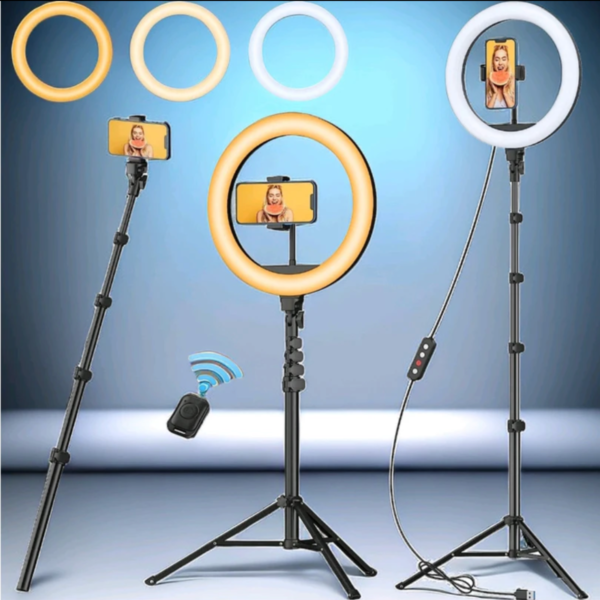 Led Ring Light Dimmable brukt til strømming