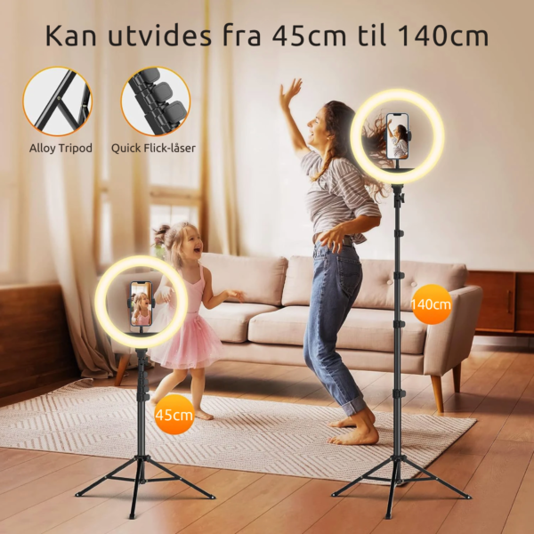 Led Ring Light Dimmable for kreatører