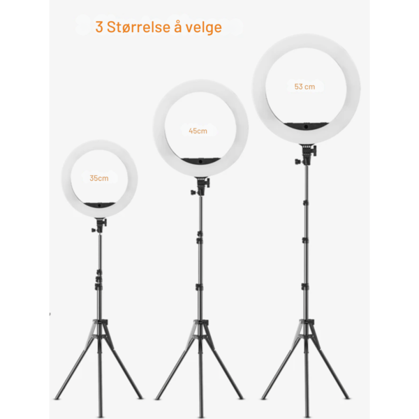 Profesjonelt Ring Light Med Stativ