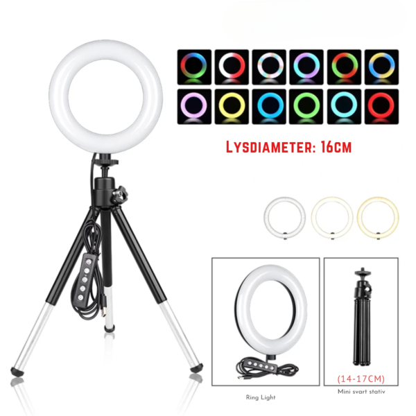 Ring Light farvet