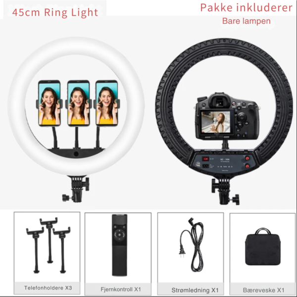 Ring Light Profesjonelt Stativ