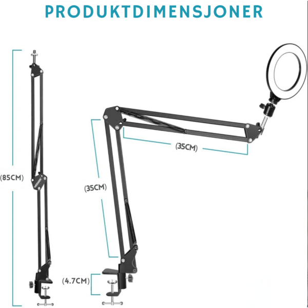 Ring Light Skrivebord Use