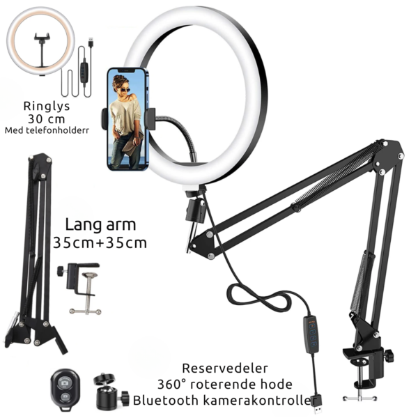 Skrivebord Ring Light